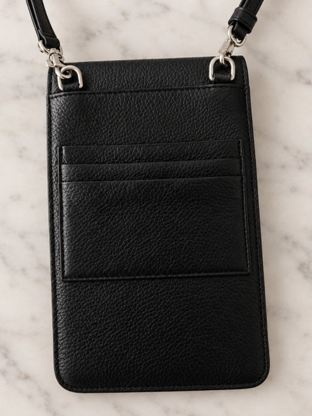Balenciaga Black Leather Phone Crossbody Bag - Picture 3 of 5